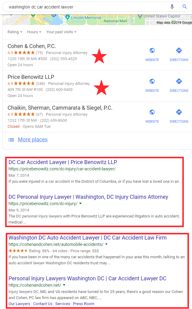 Search results generated for “Washington DC car Accident Lawyer”